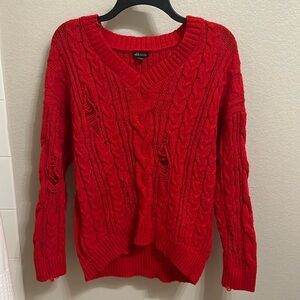 Target Wild Fable Red Sweater